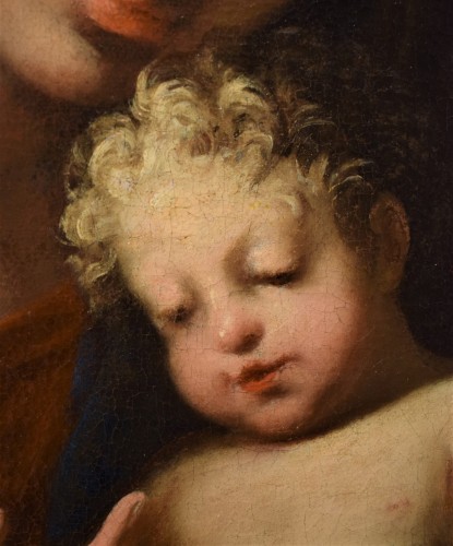 XVIIIe siècle - Vierge à l'Enfant atelier de Iacopo Amigoni
